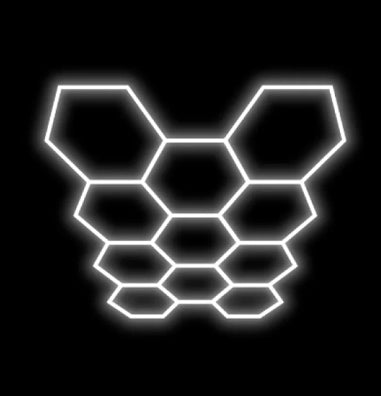 11 Hexagon LED Grid