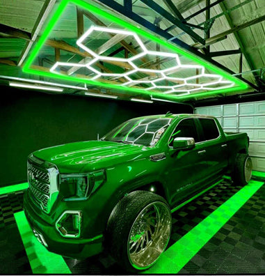 15 Hexagon LED Grid + Colour Boarder