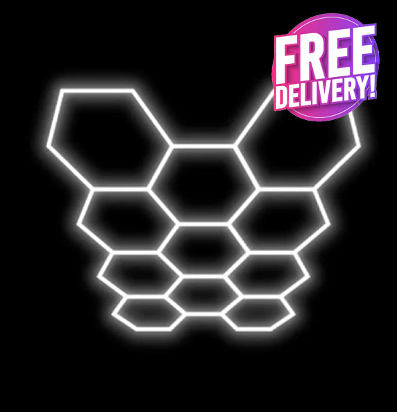 11 Hexagon LED Grid