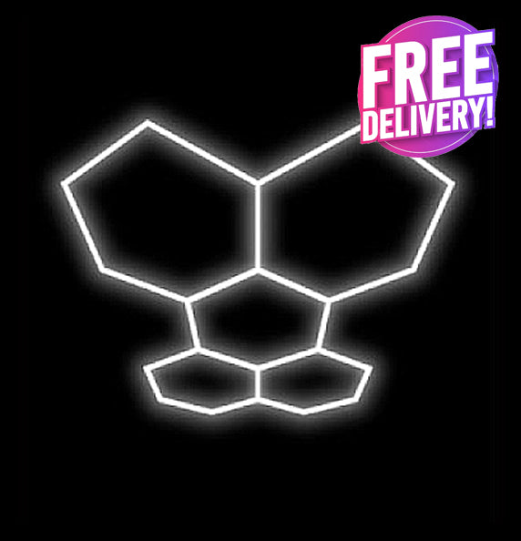 5 Hexagon LED Grid